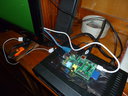 Raspberry Pi, conectado al televisor y la Internet